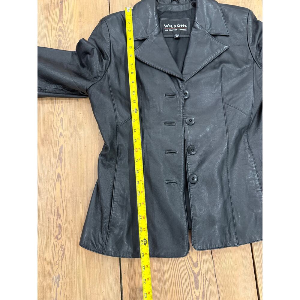 Women's‎ Wilsons Leather Jacket Soft Medium Black - Picture 3 of 7